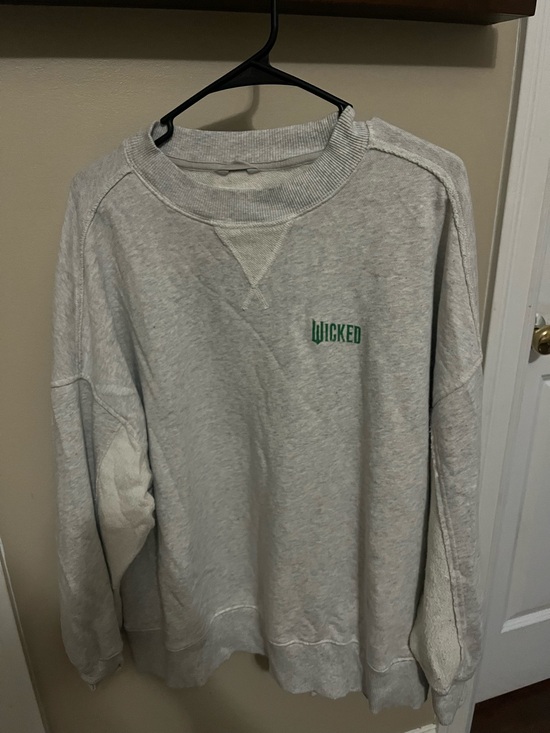 aerie Tops - Aerie Wicked Logo Light Gray Crewneck Sweatshirt